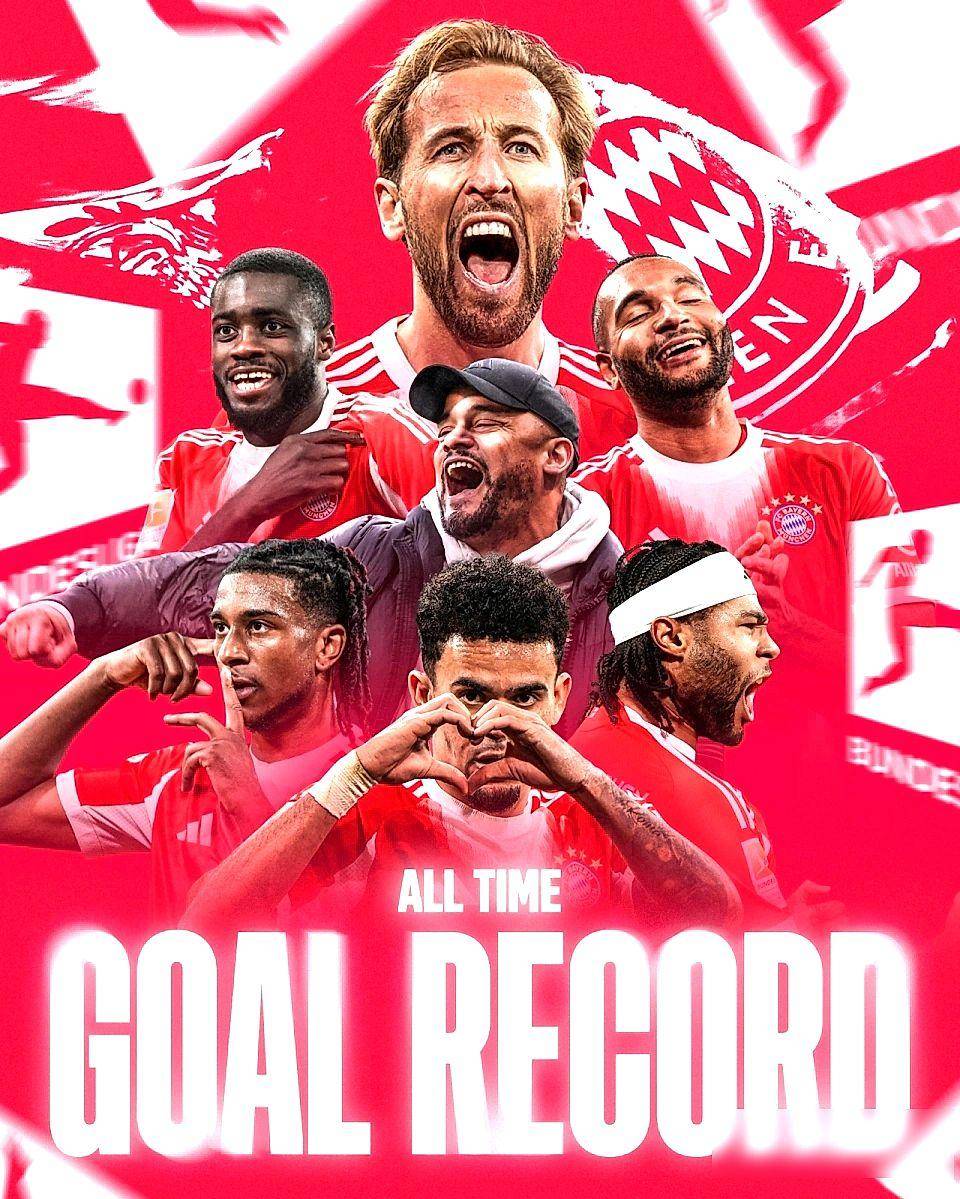 五冠王又要来了?拜仁这进球数,德甲纪录都快被踢爆了!